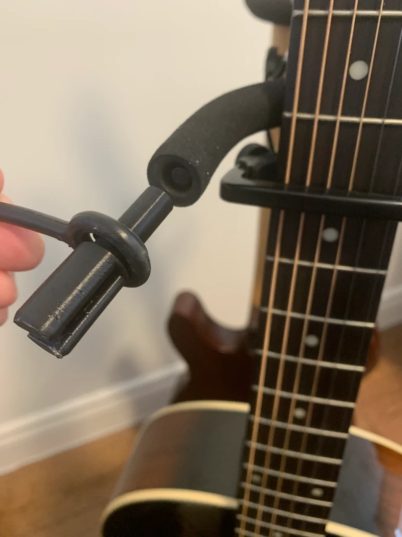 Porte-médiator de guitare pour support de guitare au sol standard