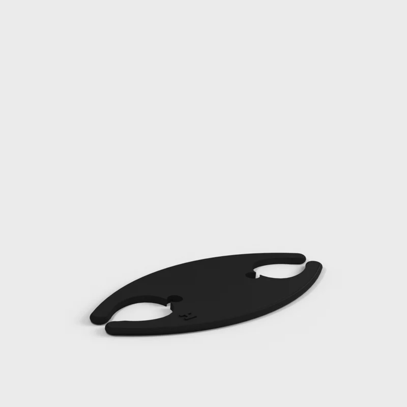 Support d'écouteurs et enrouleur de câble simple