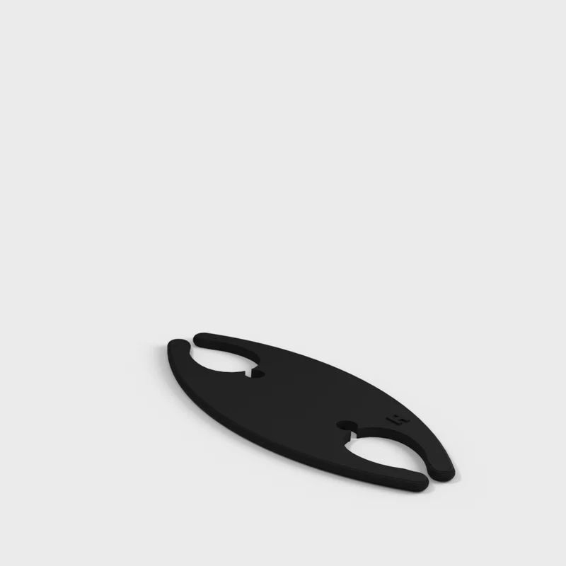 Support d'écouteurs et enrouleur de câble simple