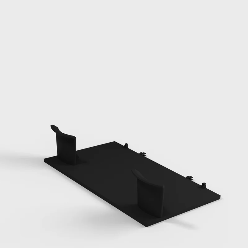 Support de casque pratique avec gestion intégrée des câbles