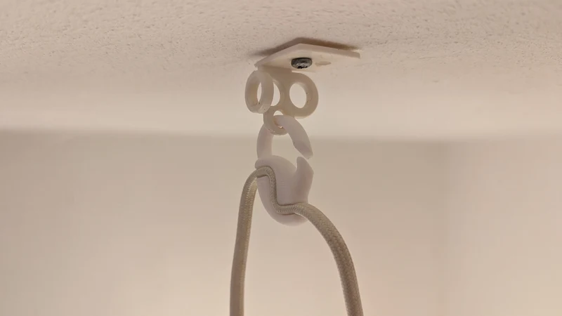 Crochet de câble pratique avec trou de suspension