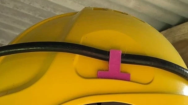 Support de câble pour câble de lampe de casque de mineur