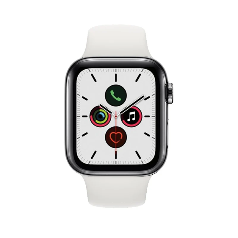 Apple Watch Series 5 Boîtier en acier inoxydable 40mm - Noir