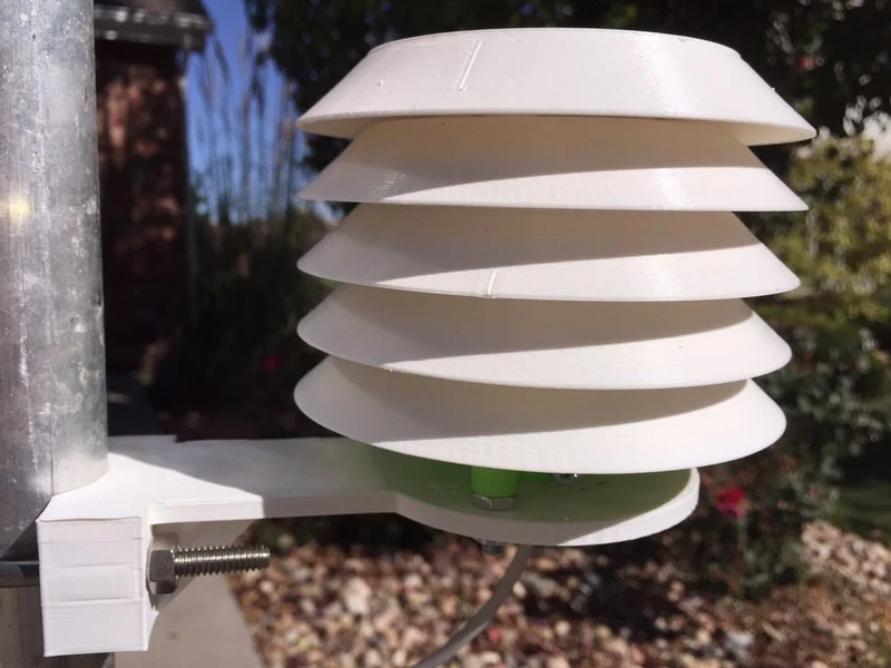Écran anti-rayonnement pour station météo - Mesure de la température et de l'humidité