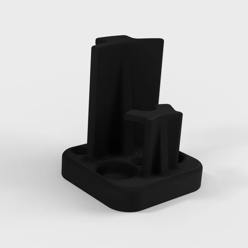 Support de casque avec gestion des câbles et emplacement pour dongle USB