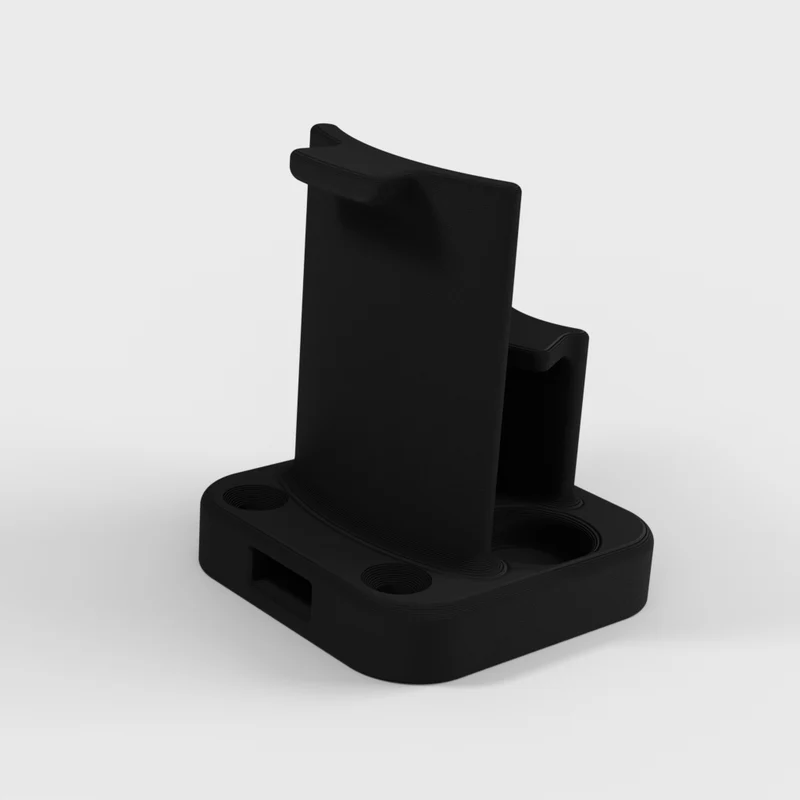 Support de casque avec gestion des câbles et emplacement pour dongle USB
