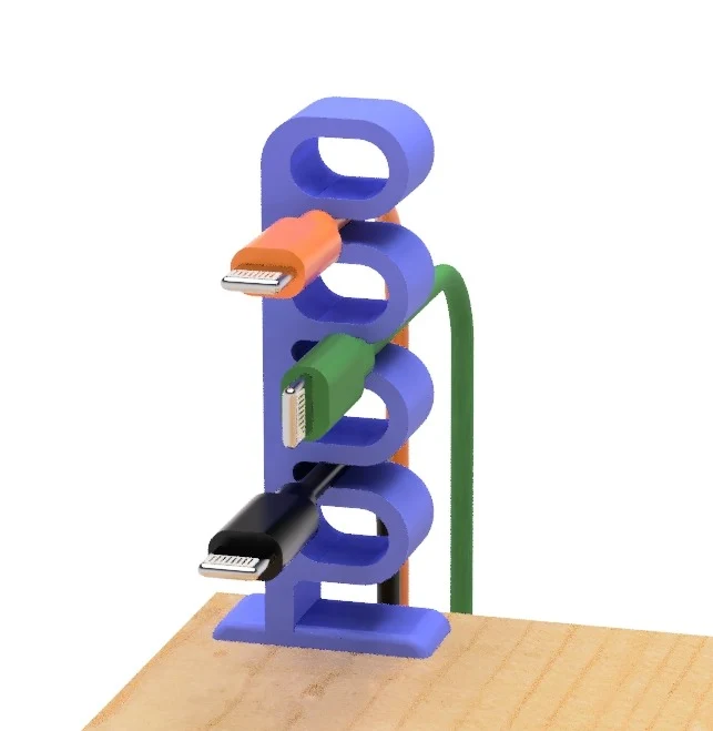 Support de câble USB en forme d'anneau