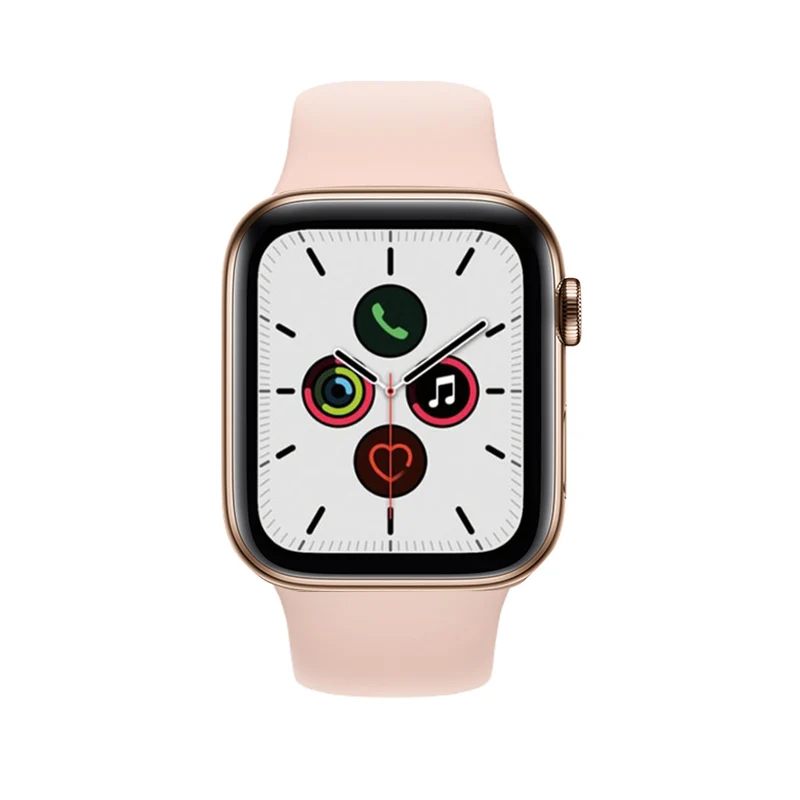 Apple Watch Series 5 Boîtier en acier inoxydable 44mm - Noir