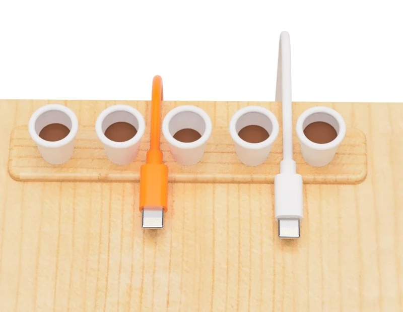 Support de câble USB en forme de tasse à café