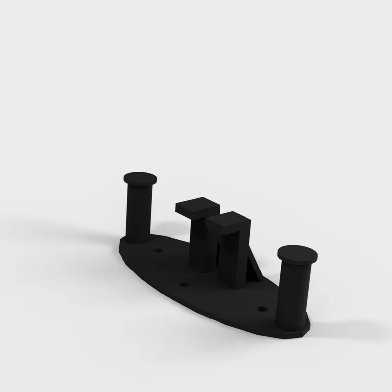 Support mural pour casque VR avec rangement pour câbles