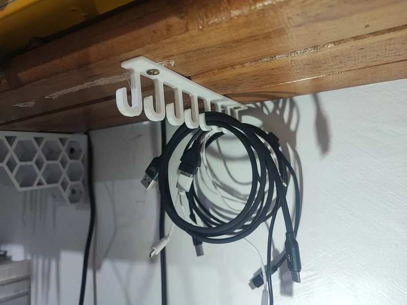 Support de câble pratique pour montage sous l'étagère