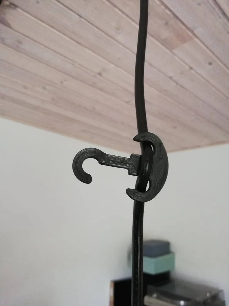 Crochet de câble de lampe