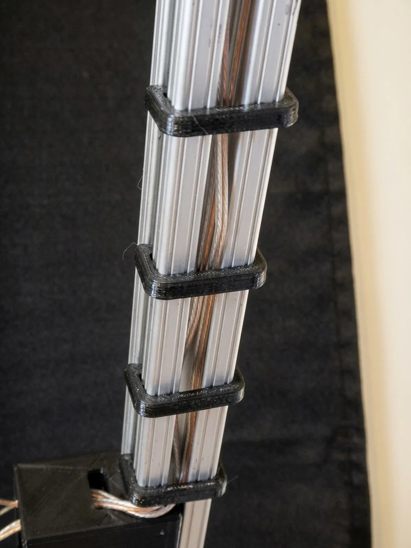 Clips de câble pour extrusion 80/20
