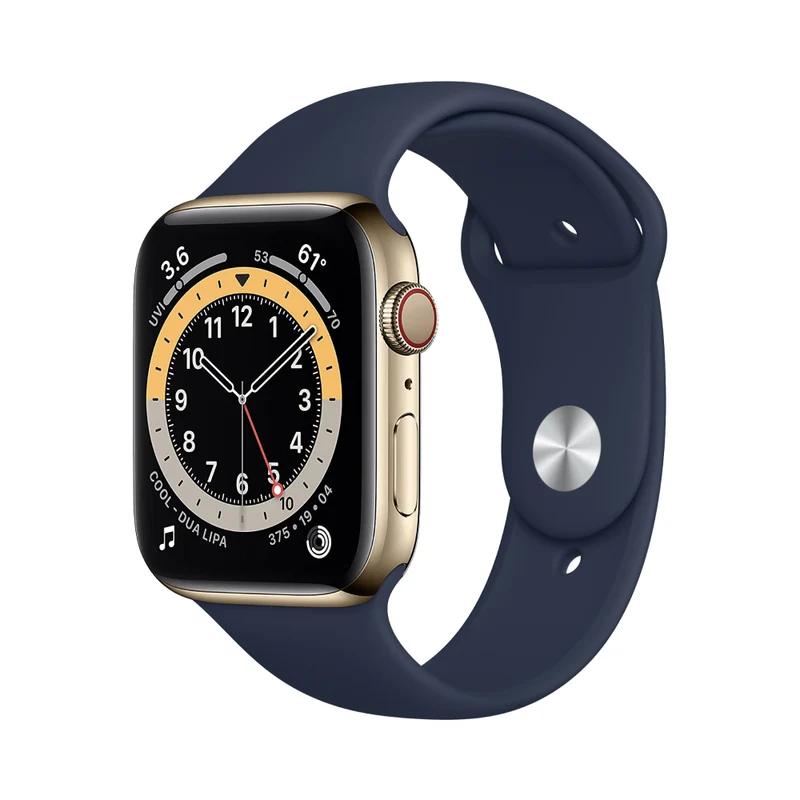 Apple Watch Series 6 Boîtier en acier inoxydable 44mm - Or
