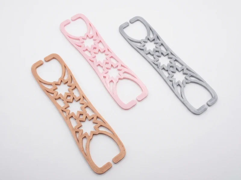 Support de câble élégant pour écouteurs - Design d'étoile islamique