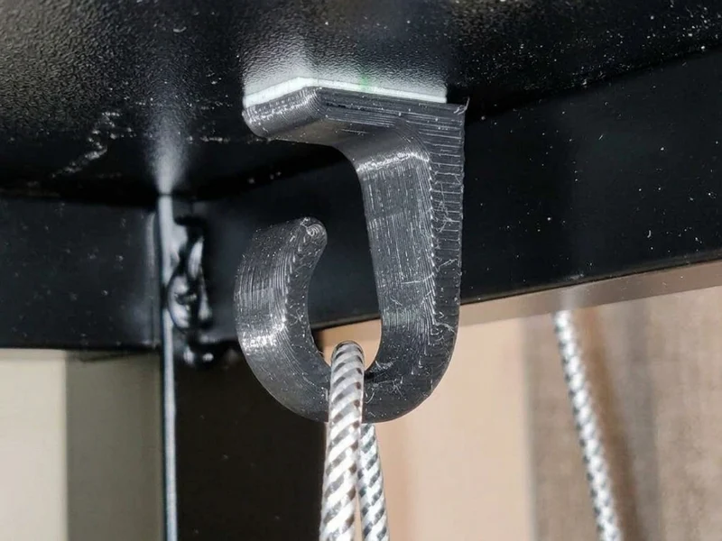 Crochet de câble / Support utilitaire - À fixer au mur ou sous le bureau