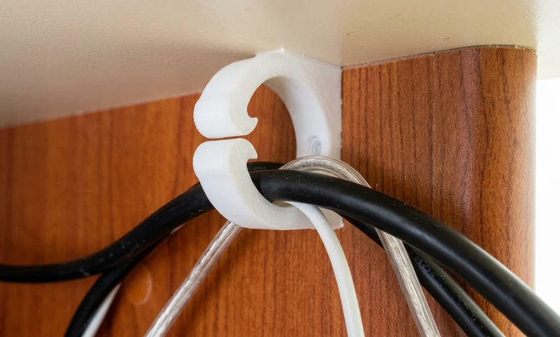Clips de câble efficaces pour une gestion organisée des câbles