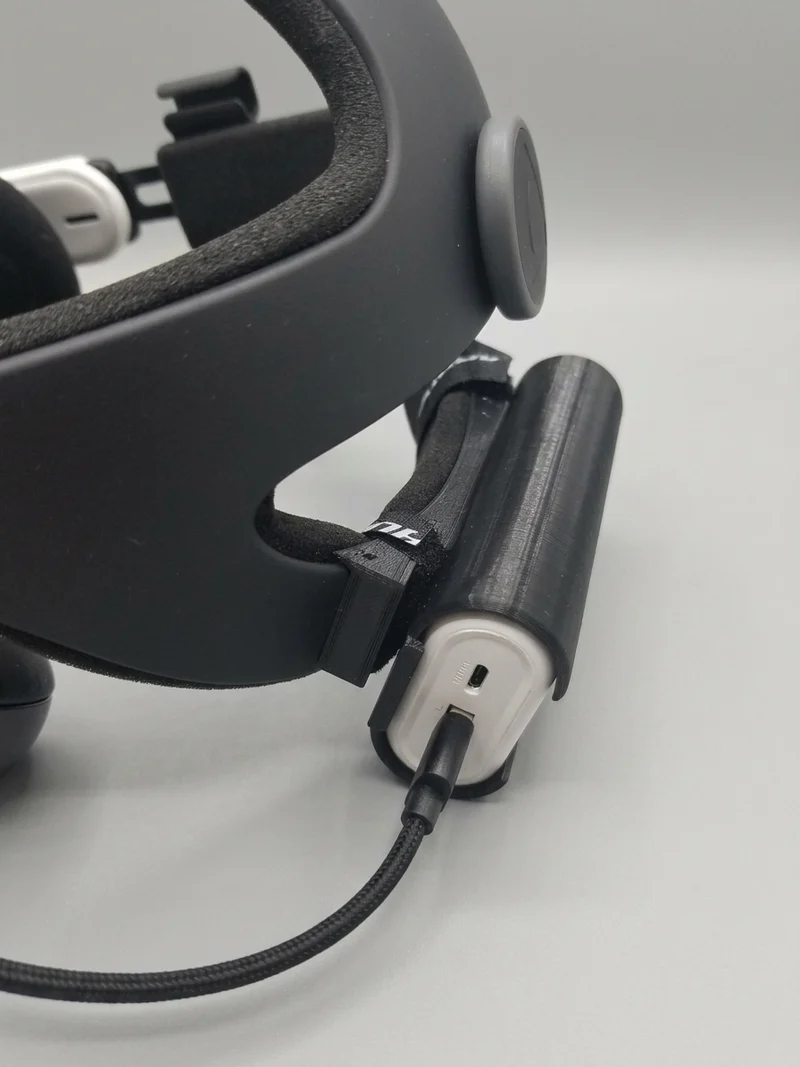 Support de batterie Oculus Quest 2 avec contrepoids – Prolongez le temps de jeu et augmentez le confort