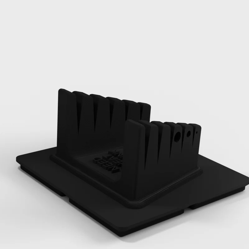 Doigts de soudure avec support de câble – base Gridfinity 2x2