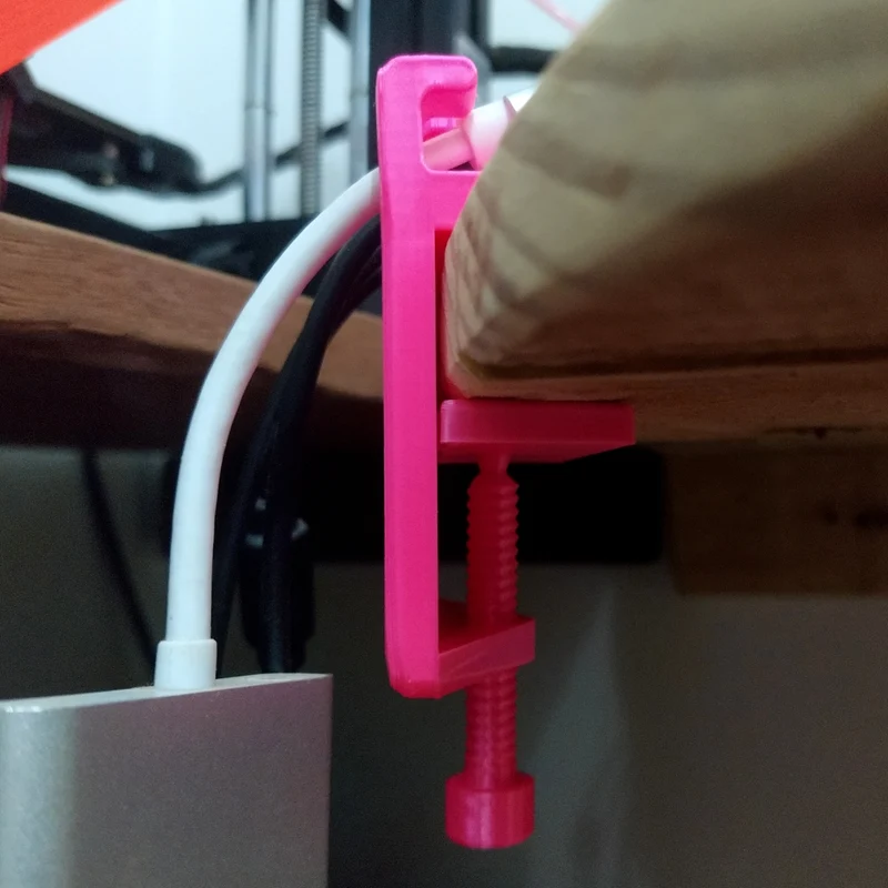 Organisateur de câbles avec pince pour bureau