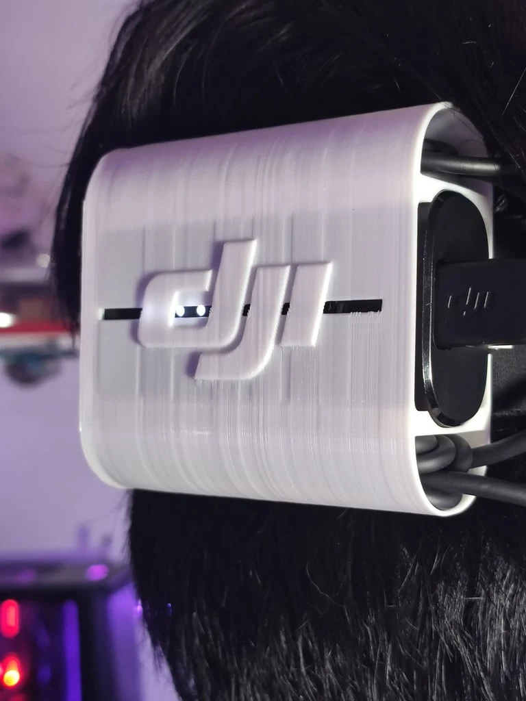 Support de batterie pour lunettes DJI FPV pour sangle avec gestion des câbles