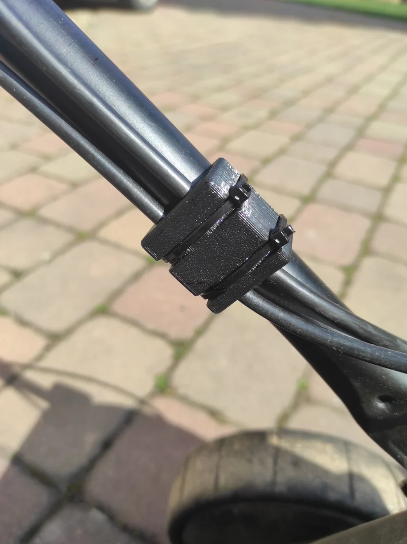 Support de câble et de fil pratique pour tube de 22 mm