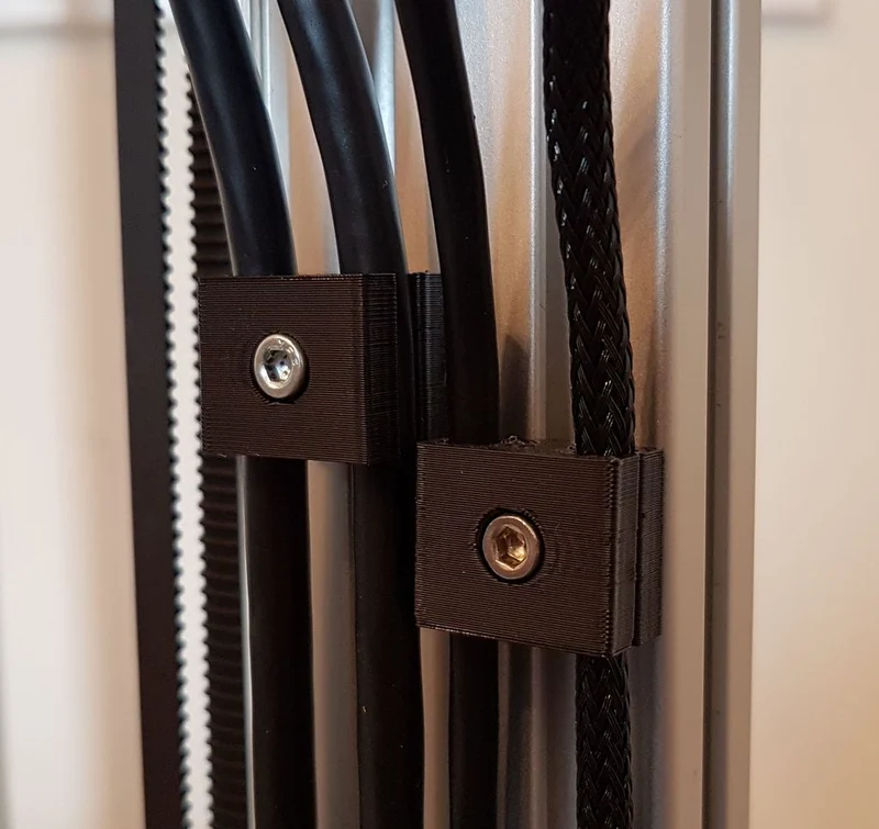 Support de câble pratique en deux parties pour imprimantes 3D