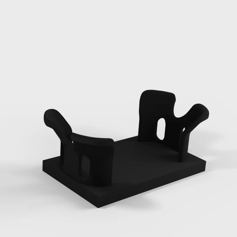 Support de batterie pour lunettes DJI avec organisation des câbles
