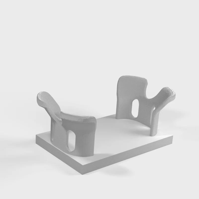 Support de batterie pour lunettes DJI avec organisation des câbles