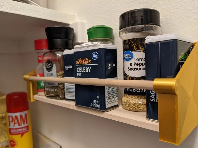 Étagère à épices flexible pour une cuisine organisée