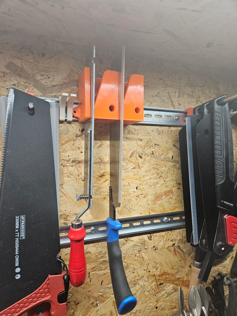 Support de scie sur rail DIN pour atelier