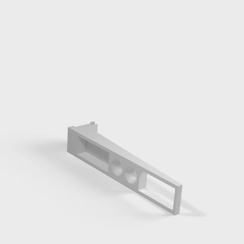 Support de distributeur sur rail DIN - 2 en 1