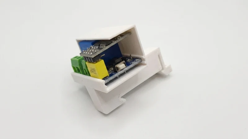 Support de rail DIN pour ESP 01S et module de relais