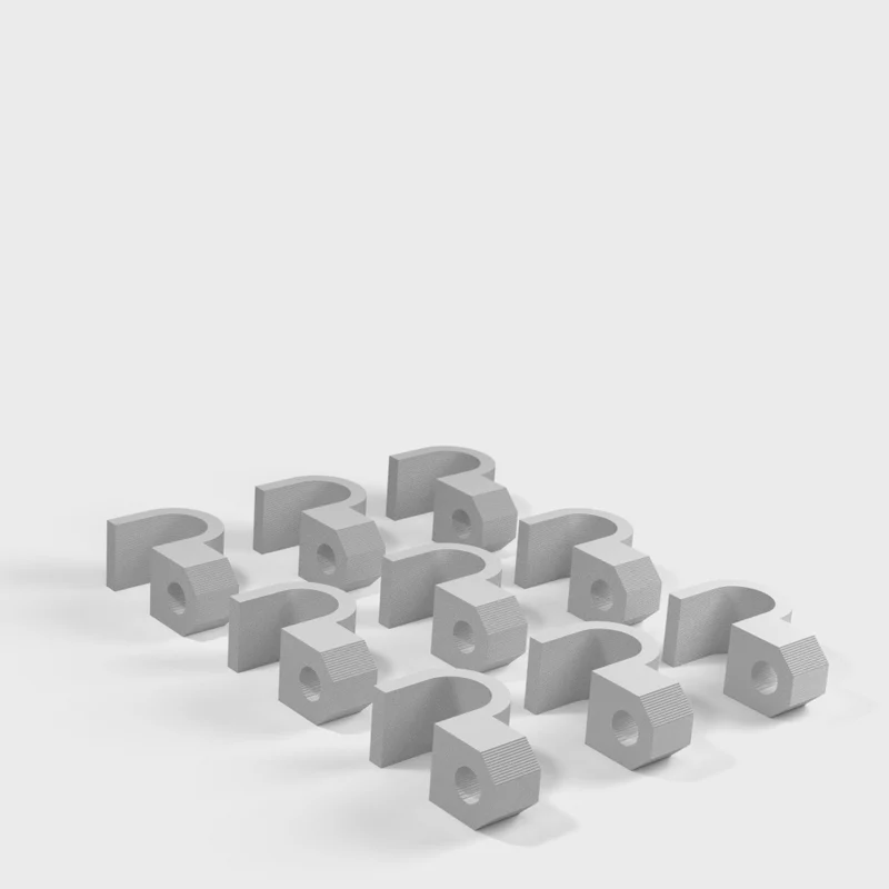 Clips de câble à visser pour une organisation efficace des câbles (jusqu'à 9 mm)