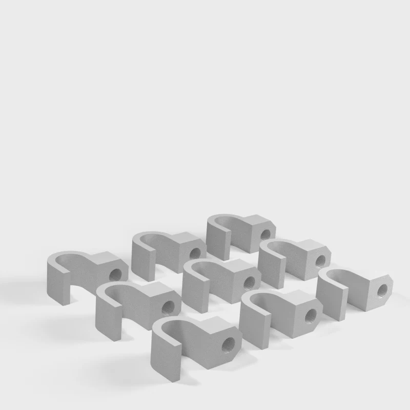 Clips de câble à visser pour une organisation efficace des câbles (jusqu'à 9 mm)