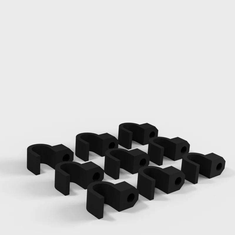 Clips de câble à visser pour une organisation efficace des câbles (jusqu'à 9 mm)