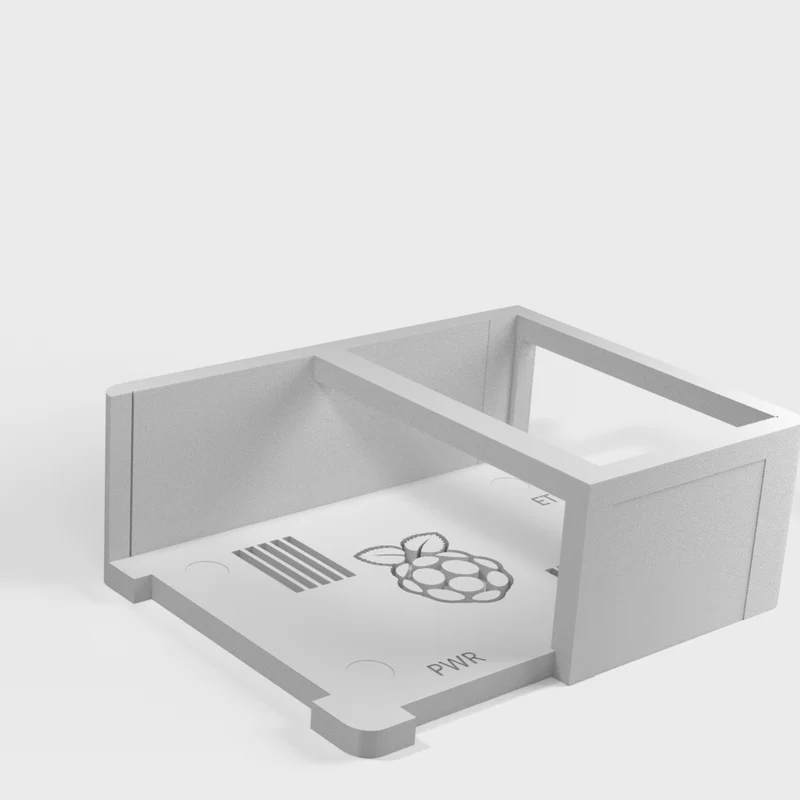 Support de rail DIN 35 mm pour Raspberry Pi 4 dans un boîtier FLIRC