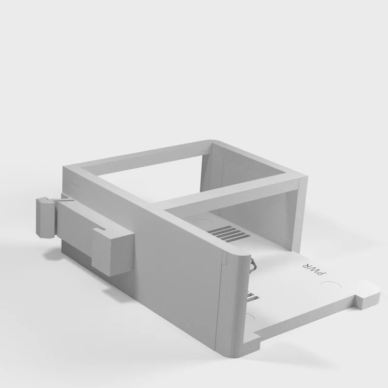Support de rail DIN 35 mm pour Raspberry Pi 4 dans un boîtier FLIRC