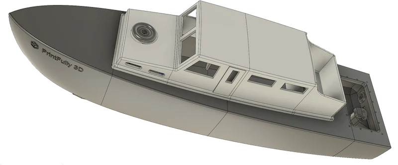 Bateau RC MOA : Proue pour test et optimisation