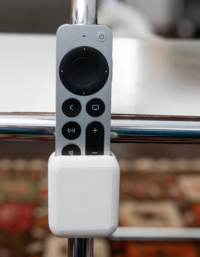 Support pour télécommande Apple TV 4K pour meubles en acier