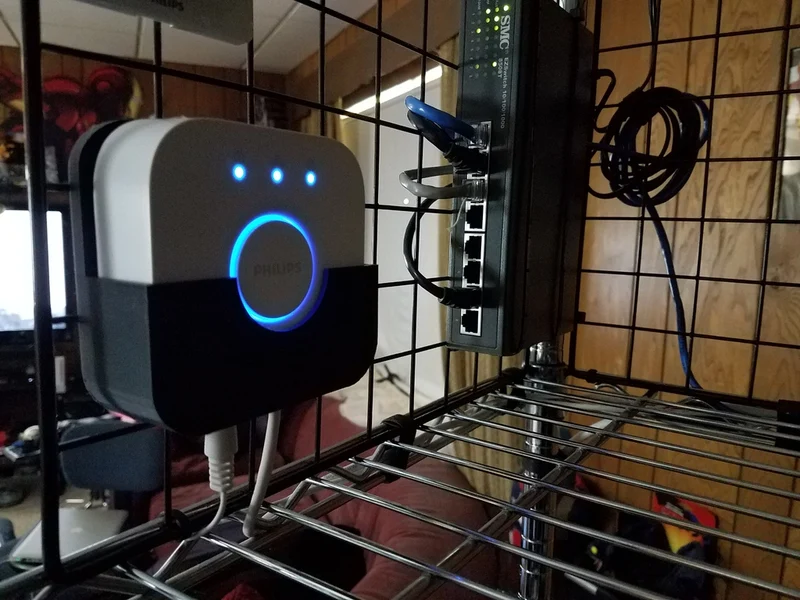 Support mural pour Philips Hue Hub (Gen2) avec serre-câble