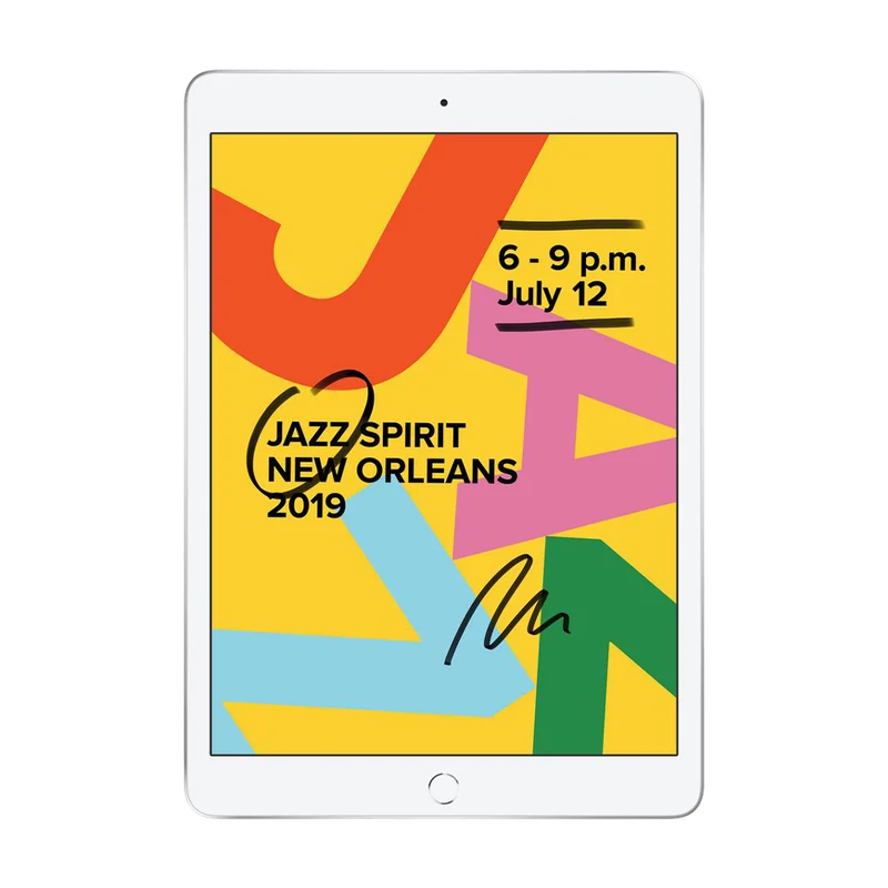 Apple iPad 7 128Go WiFi - Argent - Bon état