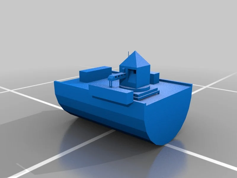 Bateau avec pièces interchangeables