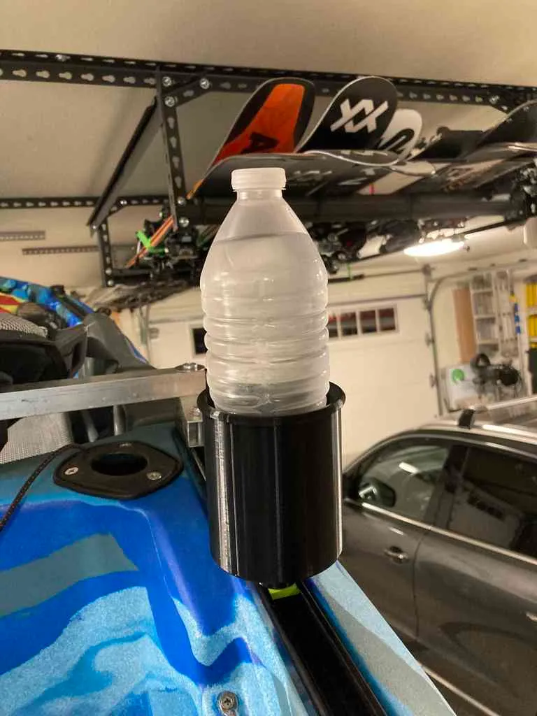 Porte-gobelet pour kayak monté sur rail