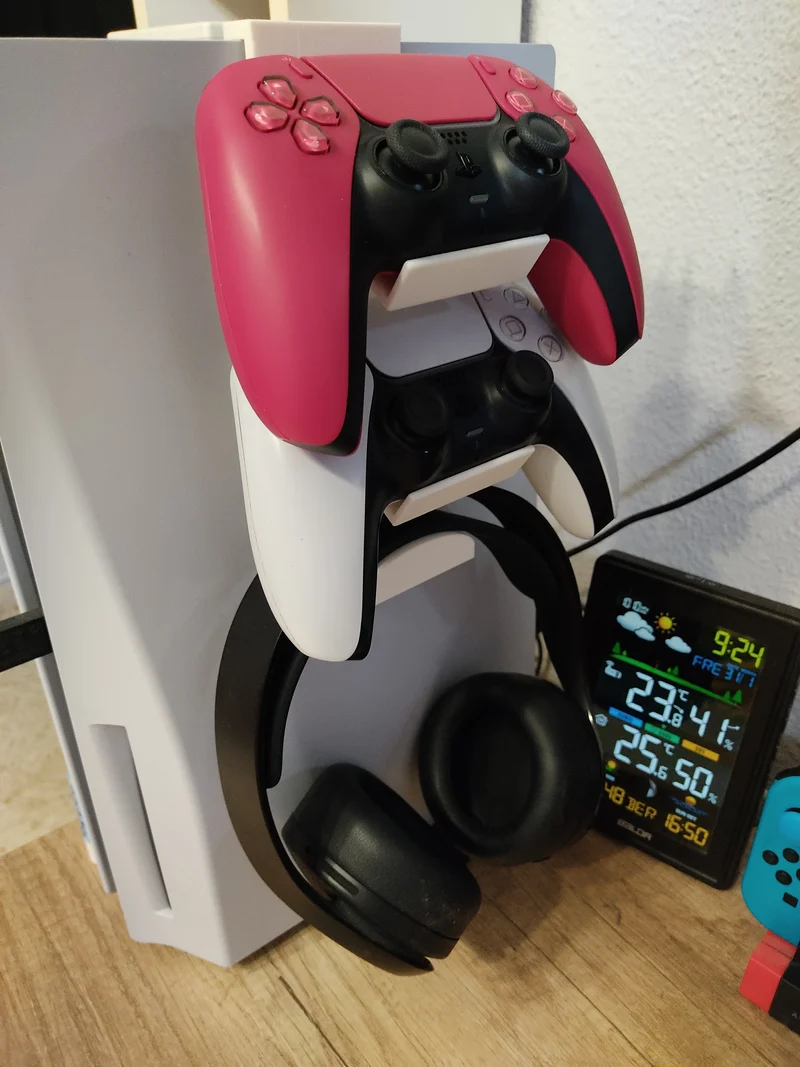 Playstation 5 DualSense x2 et Clip de casque PS5