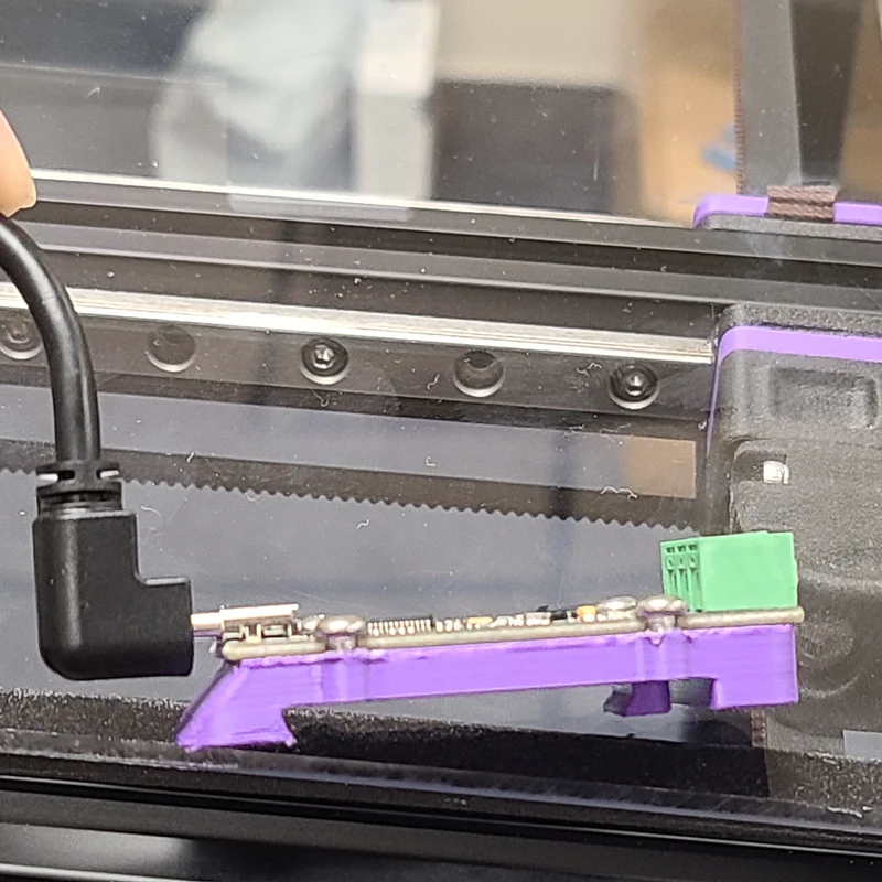 Support de rail DIN Fysetc UCan avec espace pour connecteur USB-C plus grand