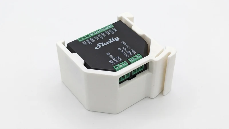 DIN Support de rail pour Shelly Plus avec Add-on