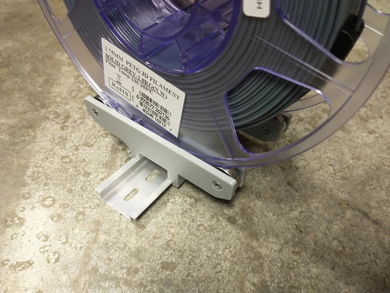 Support de filament de rail DIN avec roulements à billes