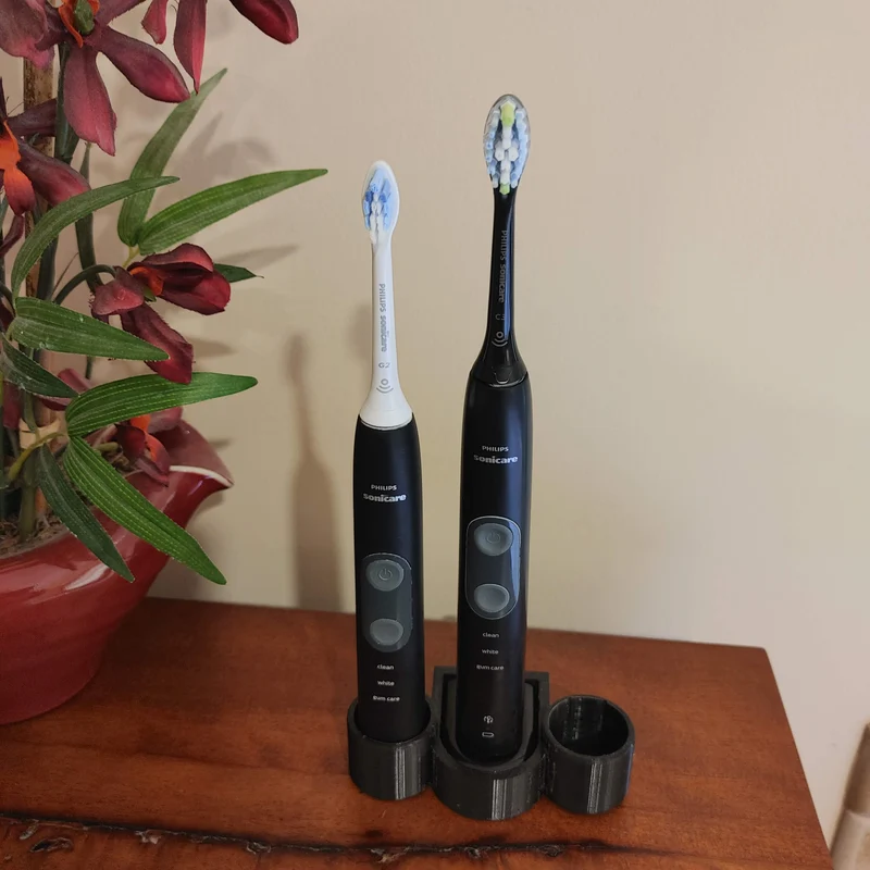 Support pour deux brosses à dents Philips Sonicare avec chargeur