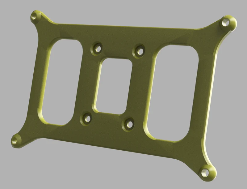 Support rail DIN fin BTT Octopus / Octopus Pro pour clip DIN en métal